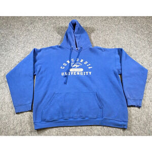 Vtg Alstyle Hoodie Sweatshirt Concordia University Wisconsin Falcons Size XL B